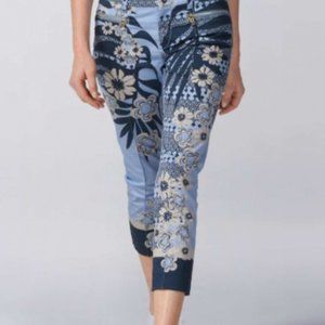 Bogner Nalia-G Golf Sport Capri Pants Blue Sz 16